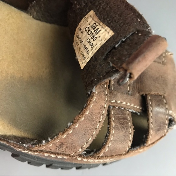 Tommy Hilfiger Kids Vintage Leather Toddler Fisherman Sandal 9.5M Comfort Rare